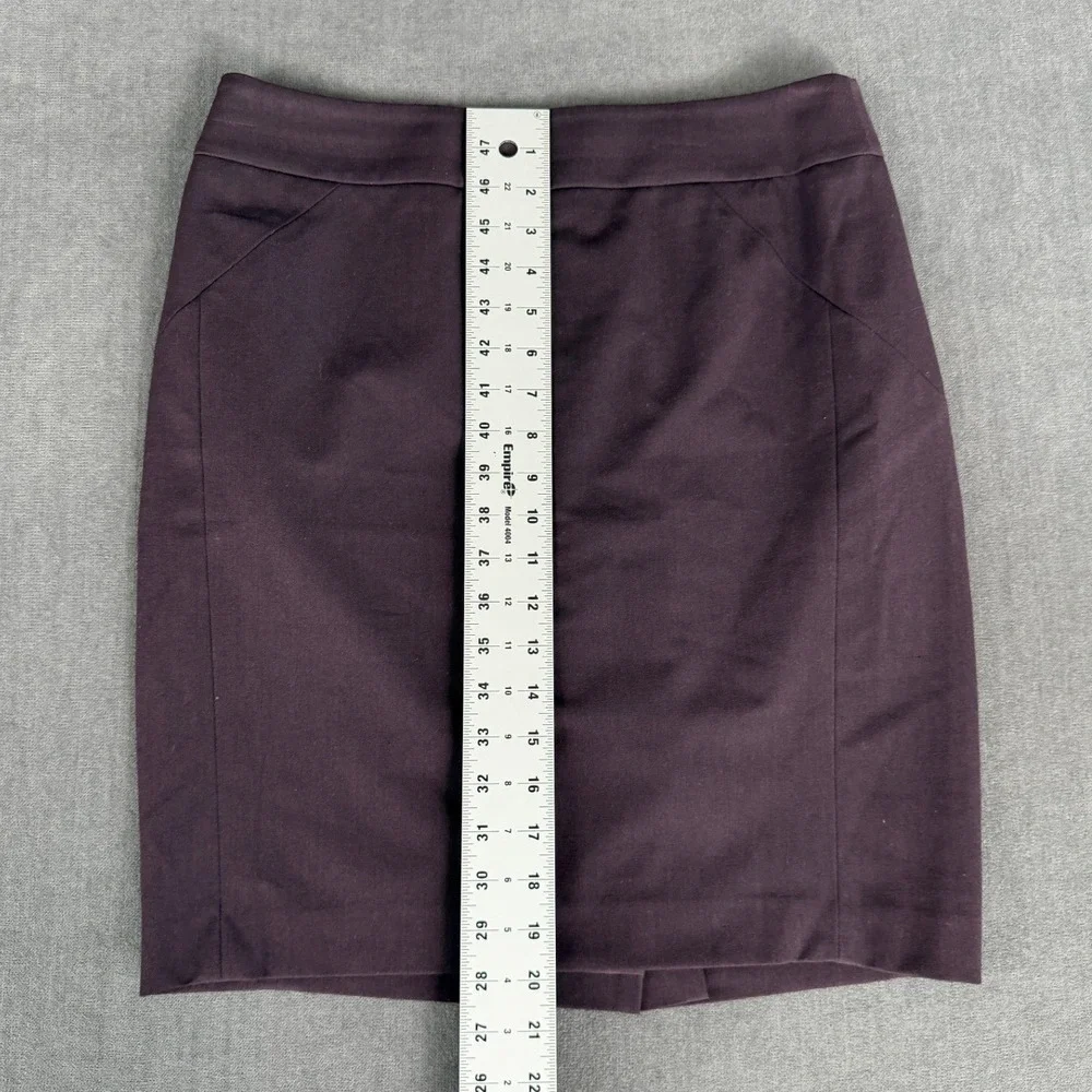 Loft Pencil Skirt Size 10 Petite Dark Purple Work Professional Minimalist Office